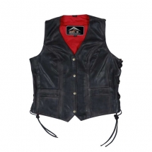 LADIES LEATHER VEST